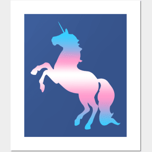 Trans Pride Unicorn Posters and Art